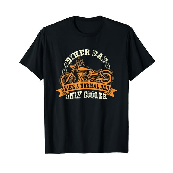 Mens Motorcycle - Father's Day Gift For Fathers - Biker Dad T-Shirt