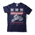 thumbnail image 1 of Mens Motorcycle T-shirt Motorbike BRAAAP Shirt Christmas Gifts Biker Rider Shirt Xmas Gifts (XX-Large Navy Blue), 1 of 6