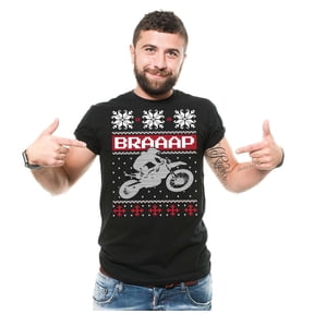 Mens Motorcycle T-shirt Motorbike BRAAAP Shirt Christmas Gifts Biker Rider Shirt Xmas Gifts