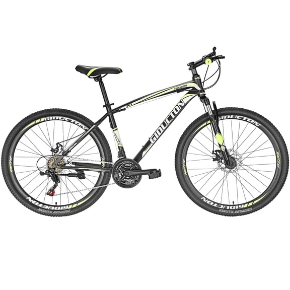 Mens Mountain Bike Eurobike, 27.5 Inch, 21 Speed Shifter, Disc Brakes,Mens Bicycle Adult, RED