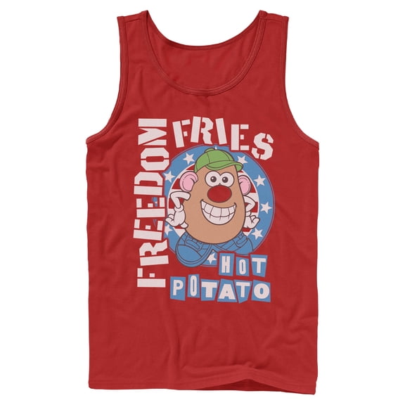 Mens Mr. Potato Head Freedom Fries Tank Top