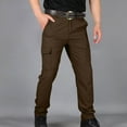 thumbnail image 1 of Mens Multi Pocket Sports Trousers, Elastic Waist Cargo Sweatpants, Casual Loose Pants for Hiking, Outdoor, Running, Gym, Travel and Daily Fashion Wear, 1 of 4