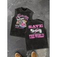 thumbnail image 1 of Mens Multicolor Printed Crew Neck Sleeveless Tank Top Streetwear Casual Graphic Tee, 1 of 5