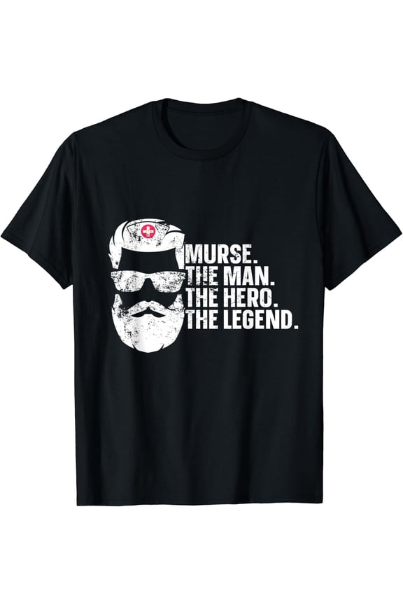 Mens Murse Male Nurse Student Man Nurses Murse Rn Graduation Week T-Shirt Size S-5XL