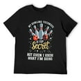 thumbnail image 1 of Mens My Bowling Technique Is Top Secret Funny Bowling Bowler T-Shirt Black Medium, 1 of 5