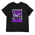 thumbnail image 1 of Mens My Heroes I Wear Purple For My Mom Pancreatic Cancer T-Shirt Black Small, 1 of 5