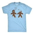 thumbnail image 1 of Mens My Leg Hurts Huh T Shirt Funny Gingerbread Christmas Cookie Holiday Tee Graphic Tees, 1 of 9