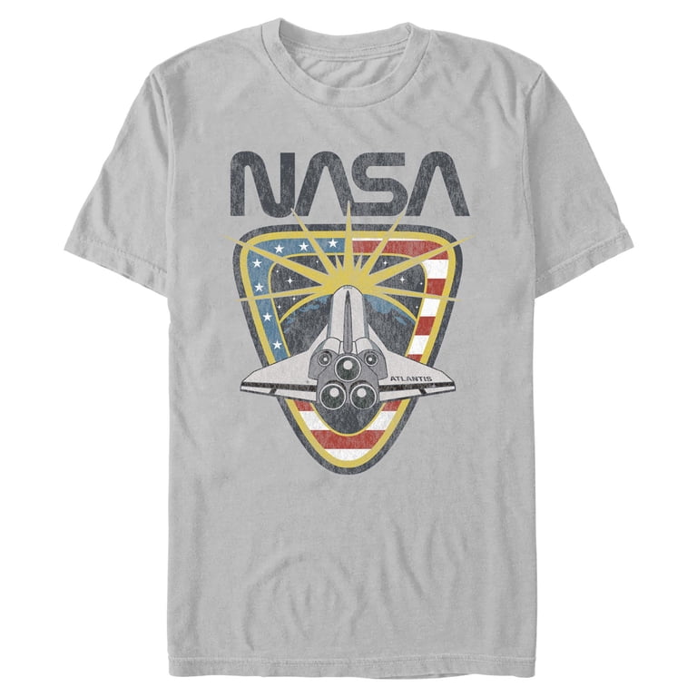 nasa dress shirt NASA Fifth Sun Mens Small Dress Shirt Navy Blue SS Button Up Space Shuttle