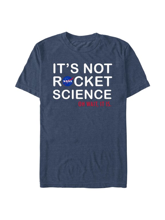 Mens NASA It's Not Rocket Science Logo T Shirt