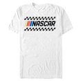 thumbnail image 1 of Men's Mad Engine  White NASCAR Checker Logo Graphic T-Shirt, 1 of 5