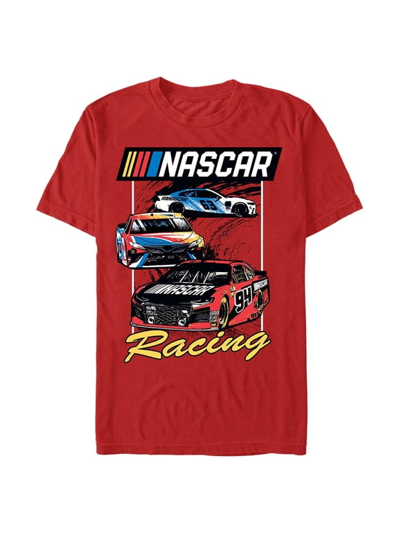 Men's Mad Engine Red NASCAR Racers Graphic T-Shirt