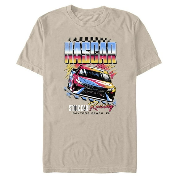 Men's Mad Engine Natural NASCAR Chromed Graphic T-Shirt