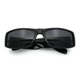 thumbnail image 1 of Mens Narrow Rectangle Cholo Gangster All Black Plastic Sunglasses Shiny Black - Black, 1 of 7