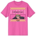 thumbnail image 1 of Mens Naruto Anime Cartoon Pink Short Sleeve Graphic Tee-M, 1 of 2