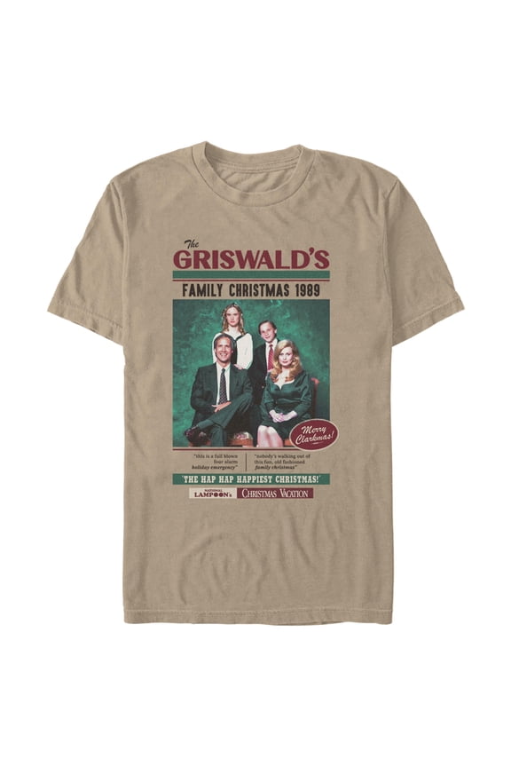 Mens National Lampoon's Christmas Vacation Holiday Griswold Family Portrait T Shirt