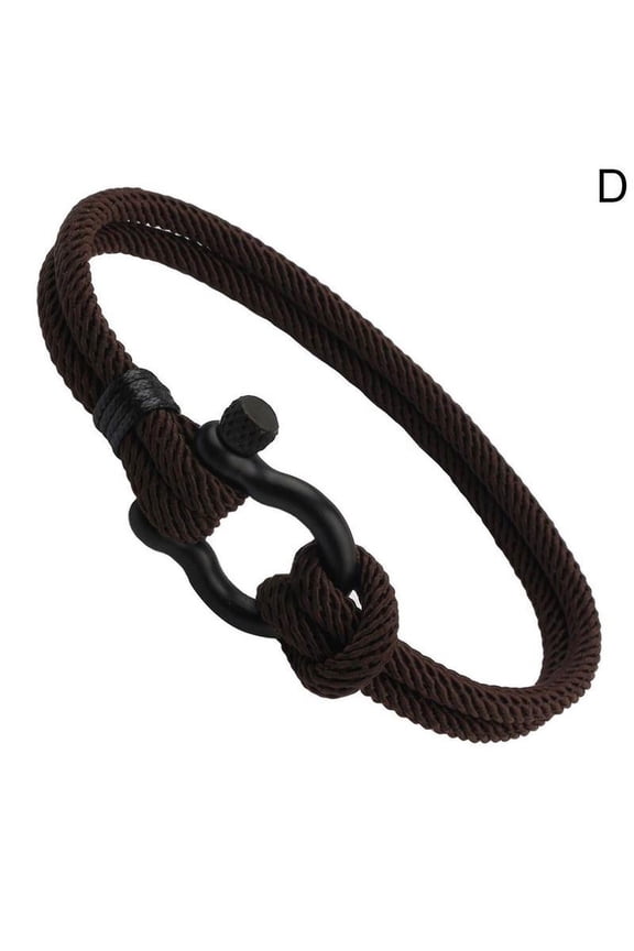 U Flat Shape Adjustable Shackle Clasp For Survival W3J2 V4N9 Bracelet Rope E4V1