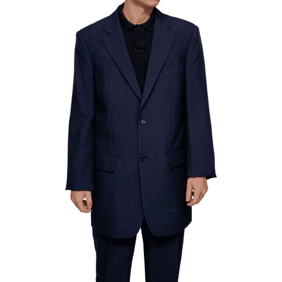 Mens Navy Blue Dress Suit - Includes Jacket & Pants
