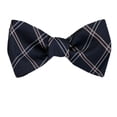 thumbnail image 1 of Mens Navy Silk Self Tie Bow Tie, 1 of 3