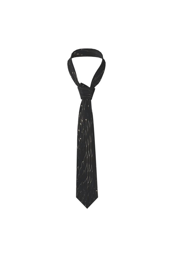 Mens Necktie Soft Silky Tie For Business Wedding Party Daily Office Formal Casual Wear Wrinkle Resistant Snake Skin Print Style On The Backgroud Of Darkgray_3