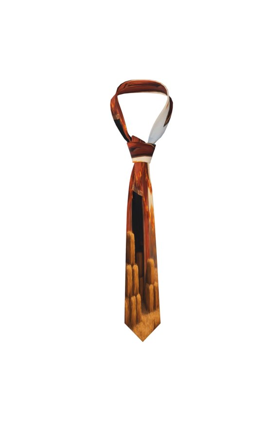 Mens Necktie Soft Silky Tie For Business Wedding Party Daily Office Formal Casual Wear Wrinkle Resistant Autumn Barn
