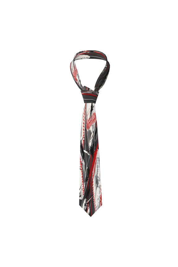 Mens Necktie Soft Silky Tie For Business Wedding Party Daily Office Formal Casual Wear Wrinkle Resistant Baseball Theme Urban Street Sport Style