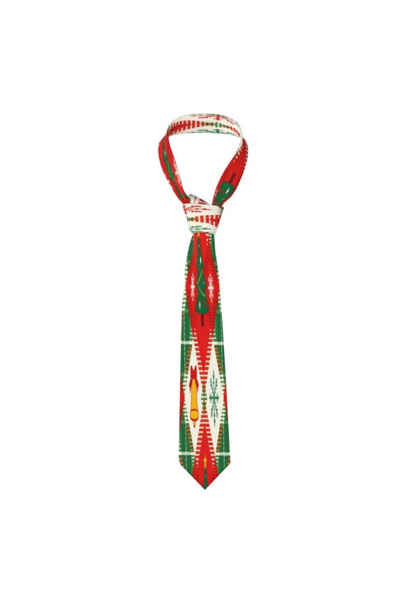 Mens Necktie Soft Silky Tie For Business Wedding Party Daily Office Formal Casual Wear Wrinkle Resistant Christmas Checkered Pattern