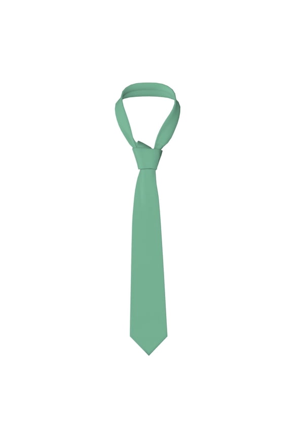 Mens Necktie Soft Silky Tie For Business Wedding Party Daily Office Formal Casual Wear Wrinkle Resistant Sage Green
