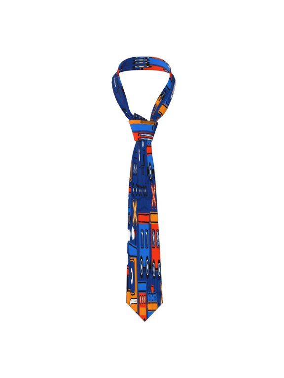 Mens Necktie Soft Silky Tie For Business Wedding Party Daily Office Formal Casual Wear Wrinkle Resistant Train