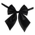 thumbnail image 1 of Mens Neckties Men Ties Set Bag Ties Duvet Bow for Men Self Tie Head for Women Elegant Solid Color Polyester Silk Bow Tie Student Career Attache And Flight Attendant, 1 of 3
