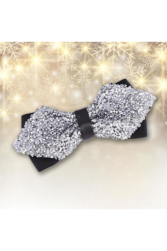 Mens Neckties Men's Year's Eve Party Suit Rhinestone Bow Tie Wedding Groomsmen Formal Bow Tie Mens Dress Ties Christmas Hair Ties Coil Thick Cool Chemistry Kitchen Seat Cushions with Phone Cord Hair