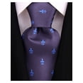 thumbnail image 1 of Mens Neckties for Him | Classic Fleur De Lis Designer men's Tie | Scott Allan Neck Ties Tie for all Occasions, 1 of 5