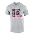 thumbnail image 1 of Mens New England Tshirt Belichick Retiring The Man The Myth The Legend Short Sleeve T-shirt-Sports Grey-4xl, 1 of 1