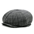 thumbnail image 1 of Mens Newsboy Cap Flat Ivy Gatsby Hat Adjustable Cabbie Cap For Women Navy, 1 of 4