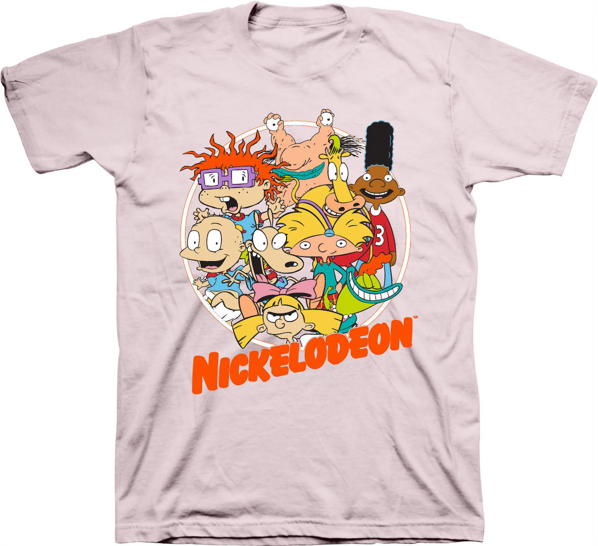 C-Life Group Nicktoons Mens Long Sleeve T-Shirt - Made in The 90's Nickelodeon Toons in Words (Large)
