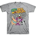 thumbnail image 1 of Mens Nickelodeon AAAHH REAL MONSTERS Shirt - Retro Nick Real Monsters tee  - Classic Nick Graphic T-Shirt (Athletic Heather, X-Large), 1 of 1