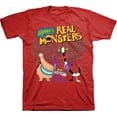 thumbnail image 1 of Mens Nickelodeon AAAHH REAL MONSTERS Shirt - Retro Nick Real Monsters tee  - Classic Nick Graphic T-Shirt (Red, X-Large), 1 of 1