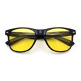 thumbnail image 1 of Mens Night Driving HD Yellow Lens Classic Plastic Horn Rim Sunglasses Shiny Black, 1 of 1