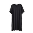 thumbnail image 1 of Mens Nightgowns Short Sleeve V Neck Lounge Nightshirt Pajamas Comfy Big and Tall Sleep Shirts, 1 of 5