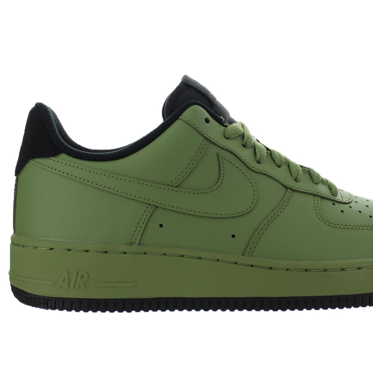 black and green nike air force 1