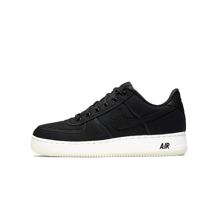 Mens Nike Air Force 1 Low Retro QS Canvas Black Summit White