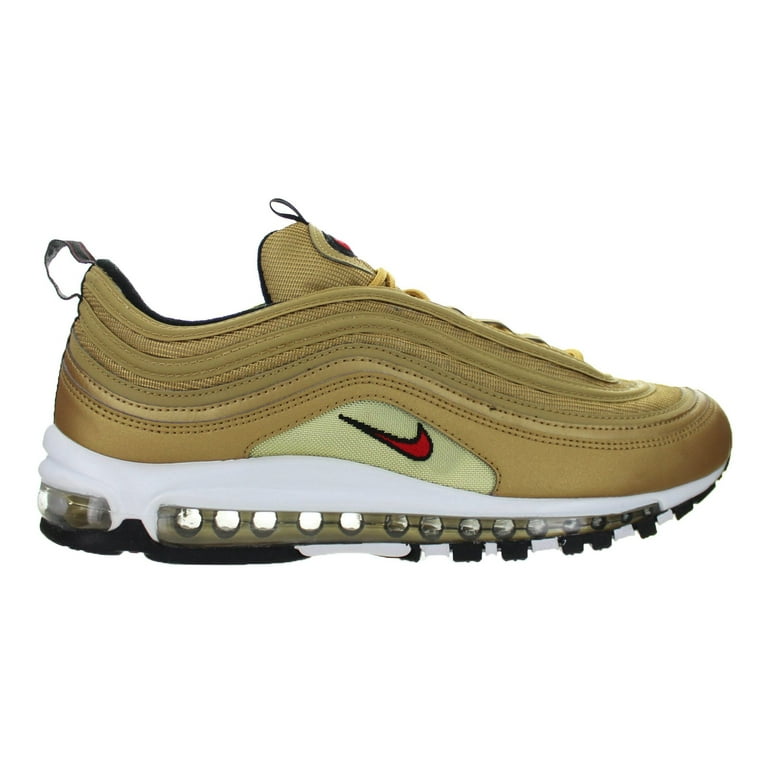 Mens Nike Air Max 97 OG QS Metallic Gold Varsity Red White 884421