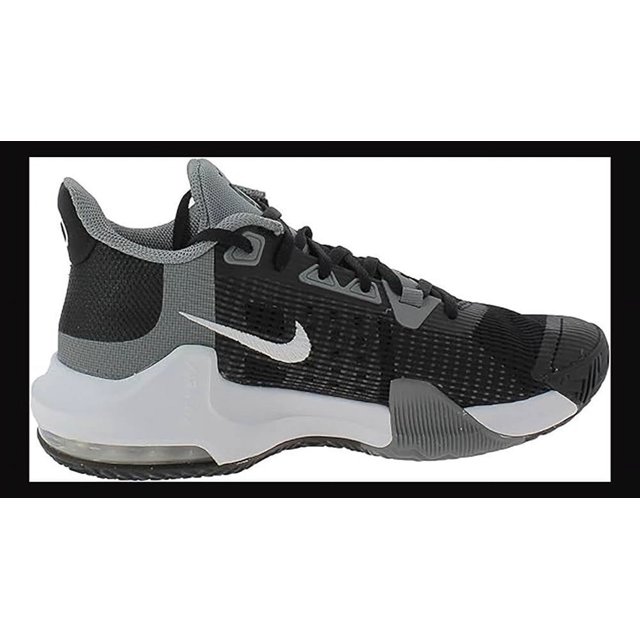 Mens Nike Air Max Impact 3 Shoe Size 7.5 Black White Cool Grey