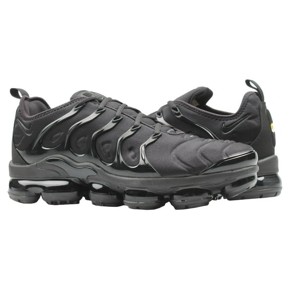 Mens Nike Air Vapormax Plus Triple Black Dark Grey 924453-004