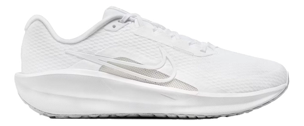 Mens Nike Downshifter 13 Shoe Size: 8.5 White - Wolf Grey Running