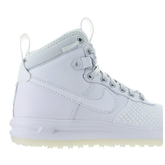Mens Nike Lunar Force 1 Duckboot Triple White 805899-101