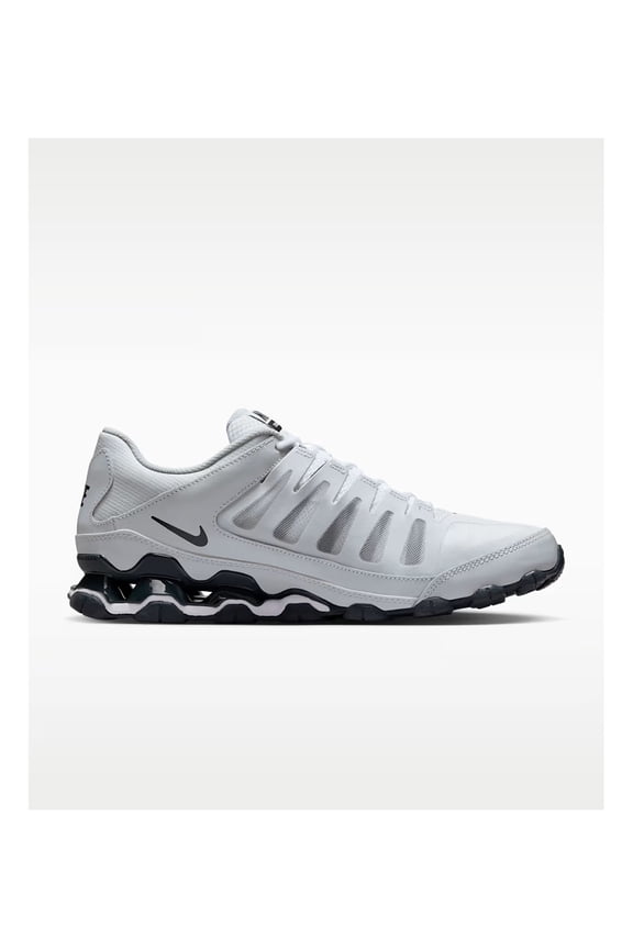 Mens Nike Reax 8 TR Mesh Shoe Size: 10 White - Metallic Silver Cross Training