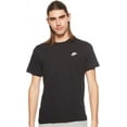 thumbnail image 1 of Mens Nike Sportswear Club T-Shirt, Nike Shirt for Men with Classic Fit, Black/White, M, 1 of 5