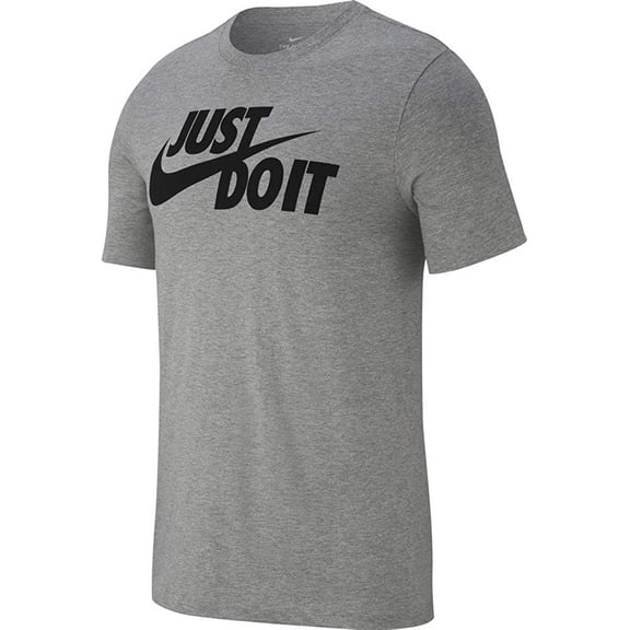 Mens Nike Sportswear Just Do It. T-Shirt Dark Grey Heather/Black X-Large Tall