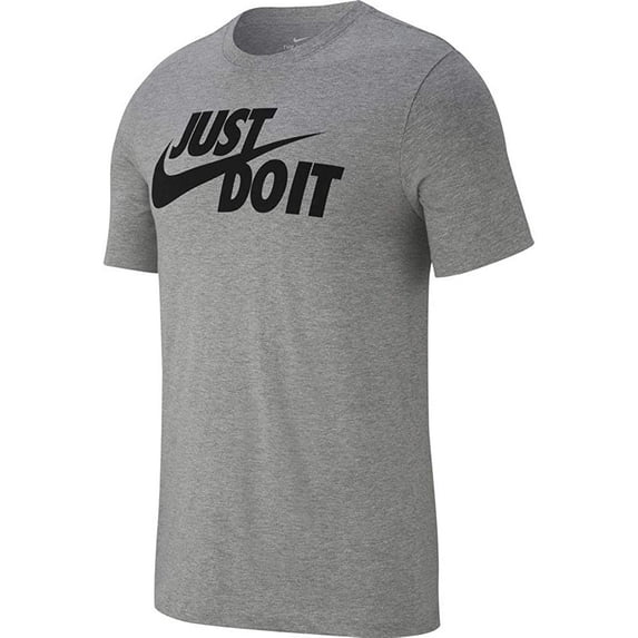 Mens Nike Sportswear Just Do It. T-Shirt Dark Grey Heather/Black X-Large Tall