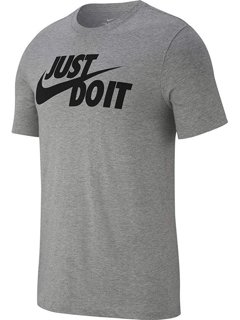 Mens Nike Sportswear Just Do It. T-Shirt Dark Grey Heather